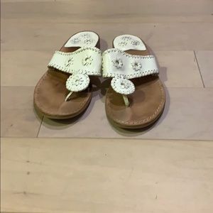 Jack Rogers classic sandals white